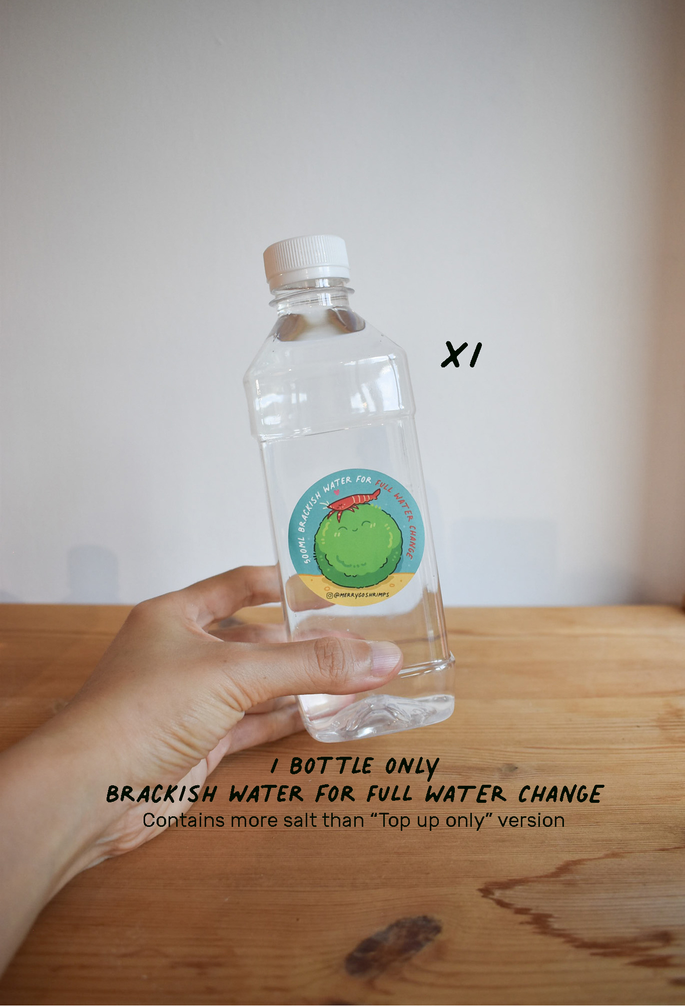 brackish water_full water change_1 bottle