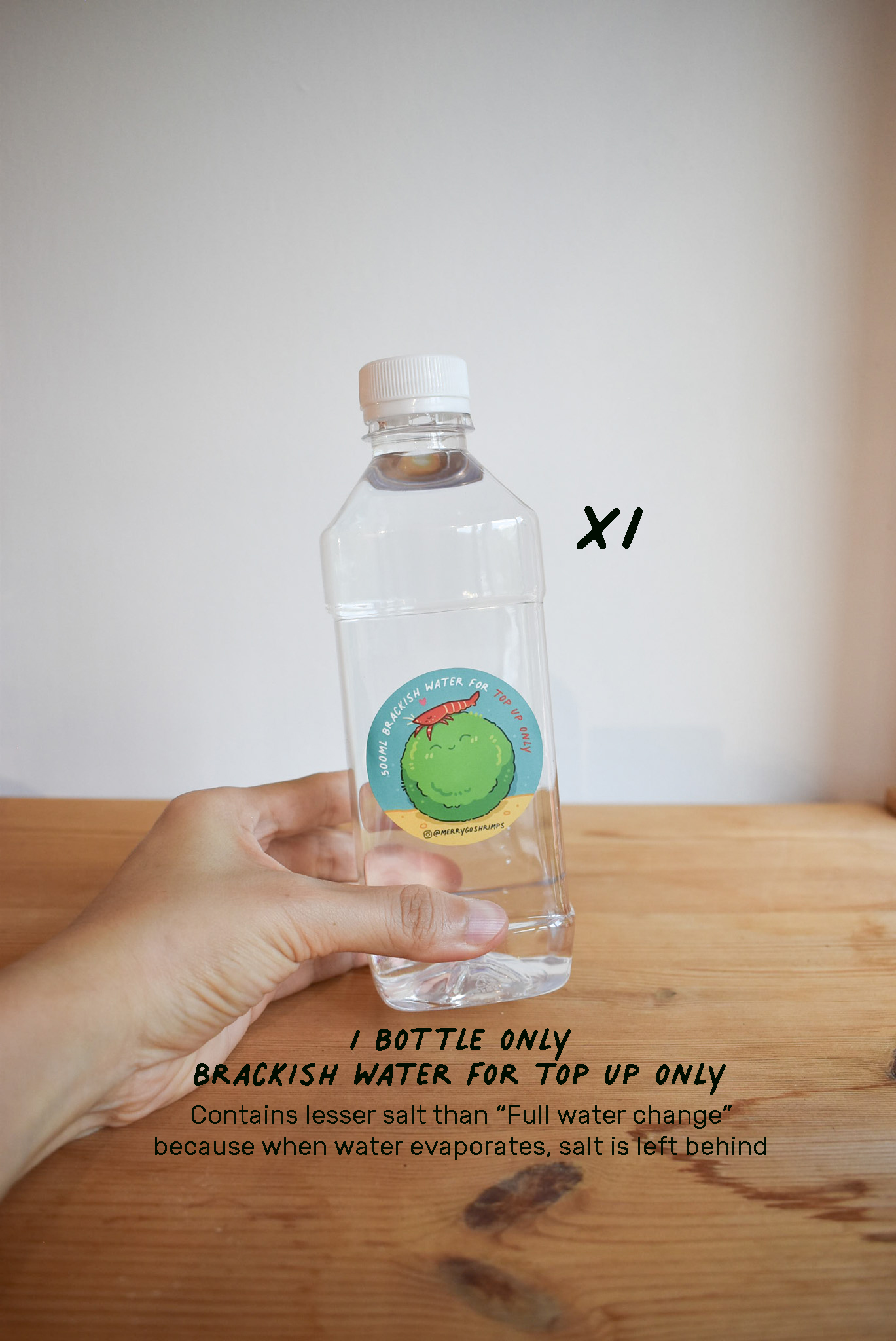 brackish water_top up only_1 bottle